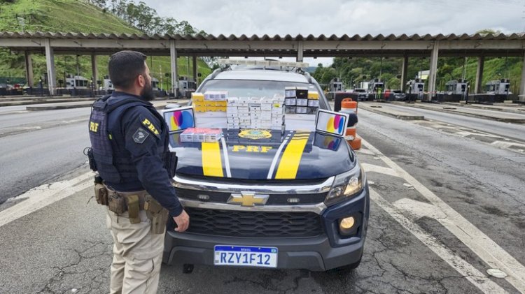 PRF Apreende Carga de Eletrônicos Sem Documentação Fiscal em Mairiporã/SP