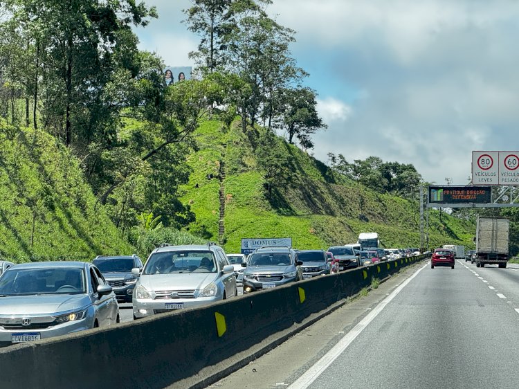 Trânsito Intenso na Rodovia Fernão Dias Durante o Feriado