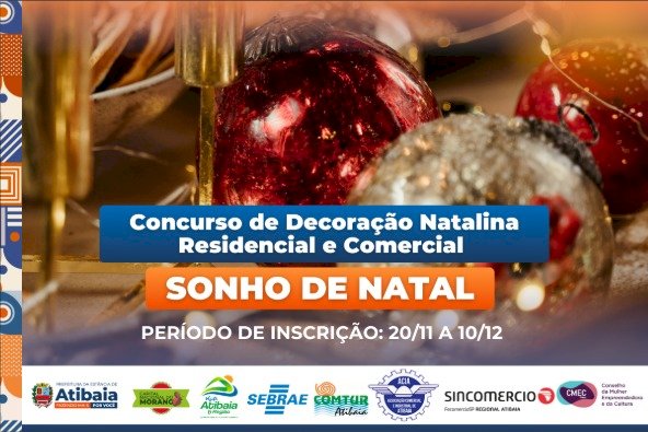 Prefeitura de Atibaia Abre Inscrições para o Concurso de Decoração Natalina 