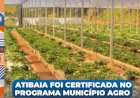Atibaia Conquista 12º Lugar no Programa Município Agro 