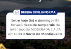 Atenção: Temporais de Alta Intensidade Podem Atingir a Serra da Mantiqueira