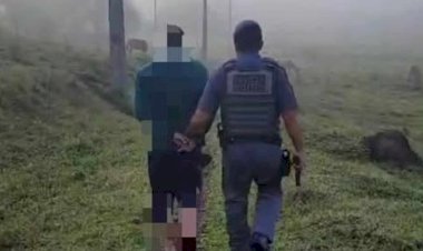 POLÍCIA MILITAR PRENDE INDIVÍDUO PROCURADO PELA JUSTIÇA NA ZONA RURAL DE PIRACAIA