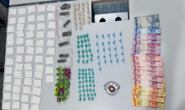 POLÍCIA MILITAR PRENDE INDIVÍDUO POR TRÁFICO DE DROGAS EM BOM JESUS DOS PERDÕES