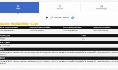 Prefeitura de Bom Jesus dos Perdões realiza licitação de 8 milhões para contratação de serviços médicos