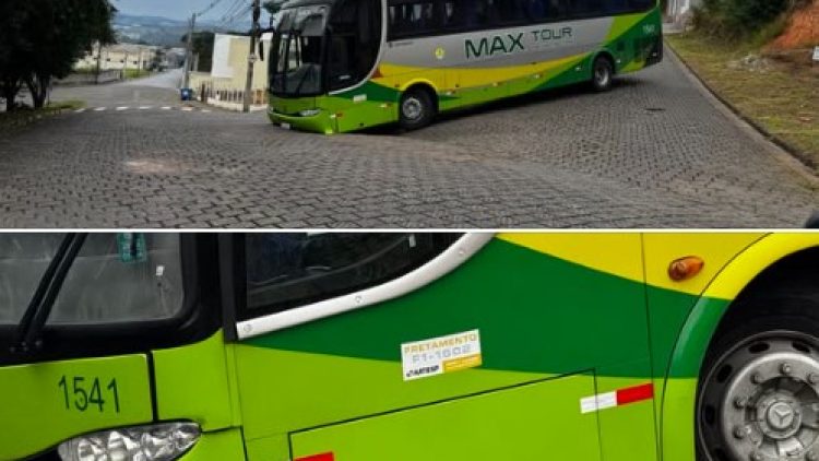 ÔNIBUS FICA "PRESO" EM BOM JESUS DOS PERDÕES