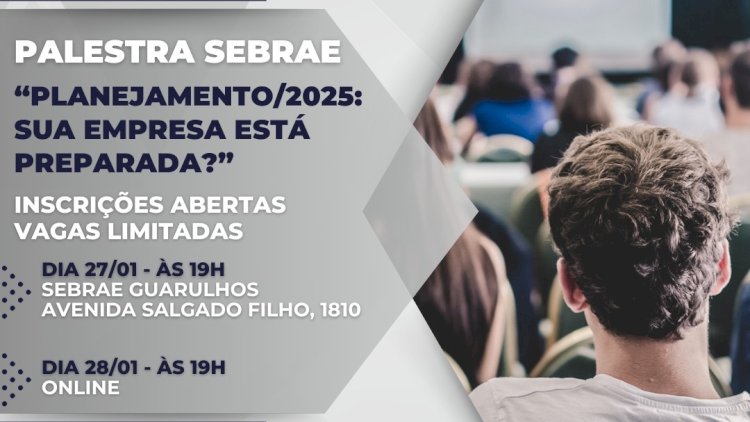 Prepare-se para o Futuro: Participe da Palestra Planejamento/2025